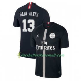 Fußballtrikots Paris Saint-Germain Dani Alves 13 Jodan Schwarz 2018-2019 Kurzarm Ausweichtrikot kaufen